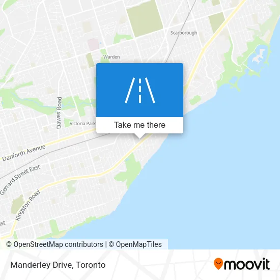 Manderley Drive map