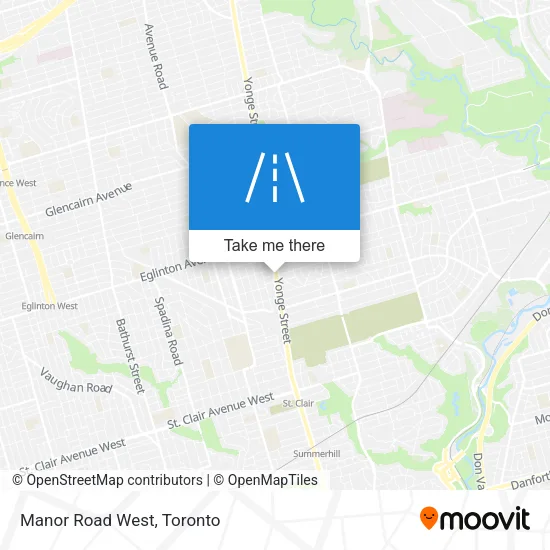 Manor Road West map