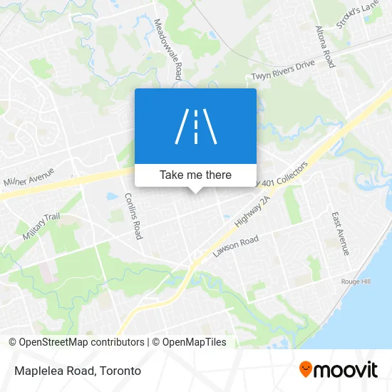 Maplelea Road map