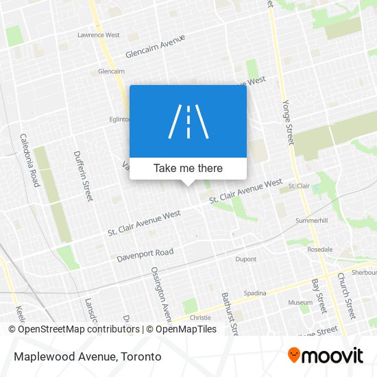 Maplewood Avenue map