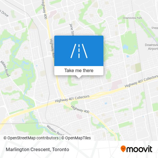 Marlington Crescent map