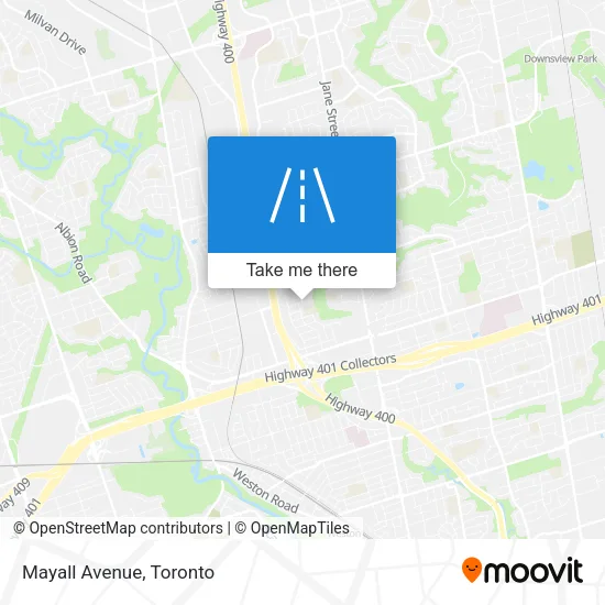 Mayall Avenue map