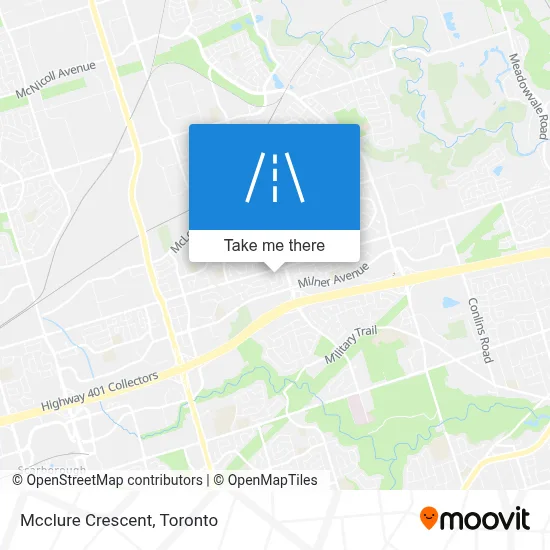Mcclure Crescent map