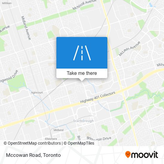 Mccowan Road map