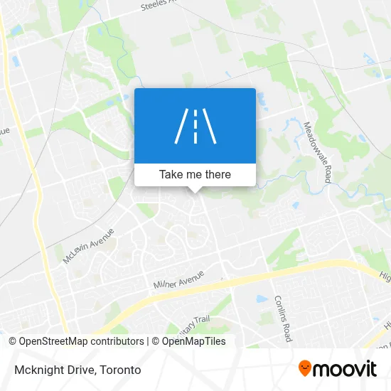Mcknight Drive map