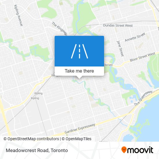 Meadowcrest Road map