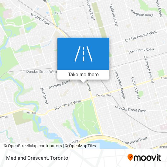 Medland Crescent map