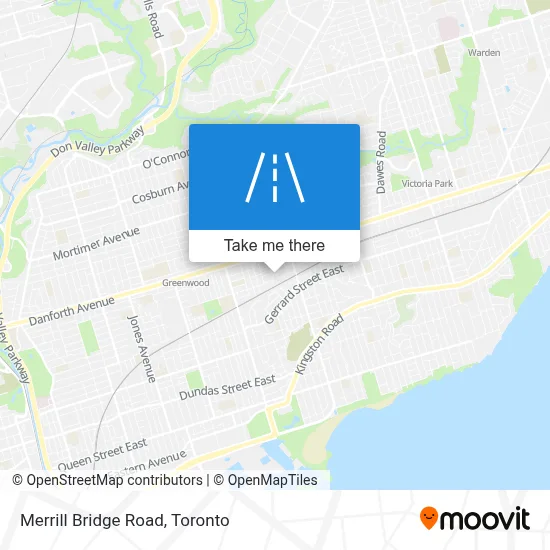 Merrill Bridge Road map