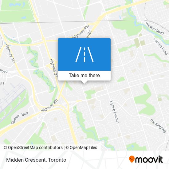 Midden Crescent map