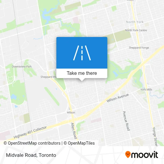 Midvale Road map