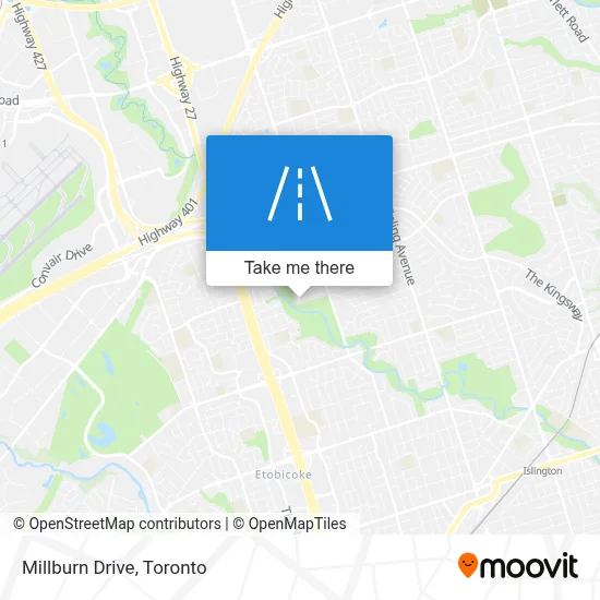 Millburn Drive map