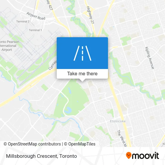 Millsborough Crescent map