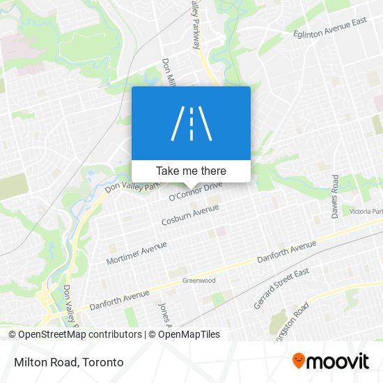 Milton Road map