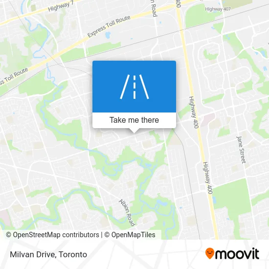 Milvan Drive map