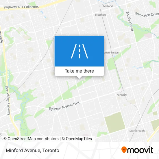 Minford Avenue map