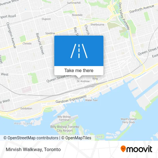 Mirvish Walkway map