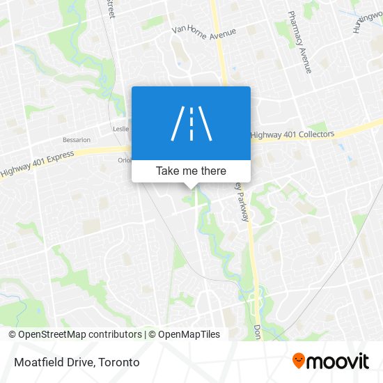 Moatfield Drive map