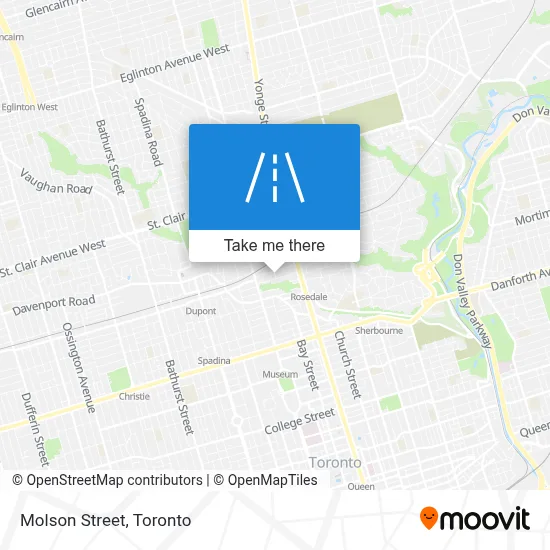 Molson Street map
