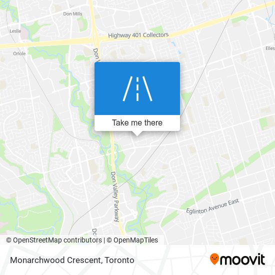 Monarchwood Crescent map