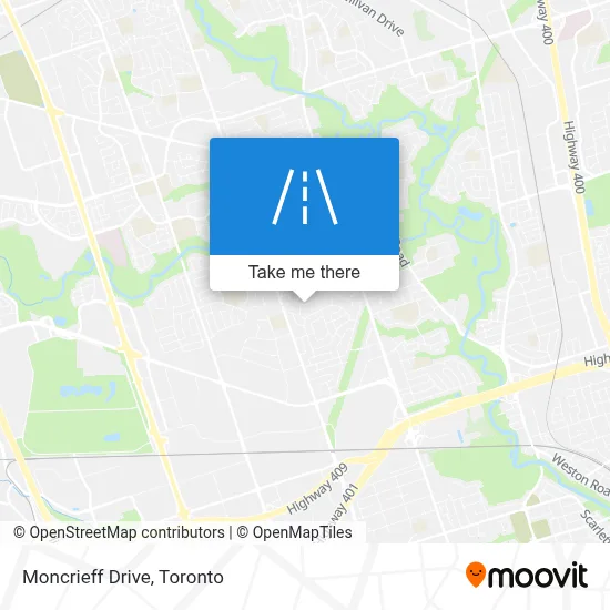 Moncrieff Drive map
