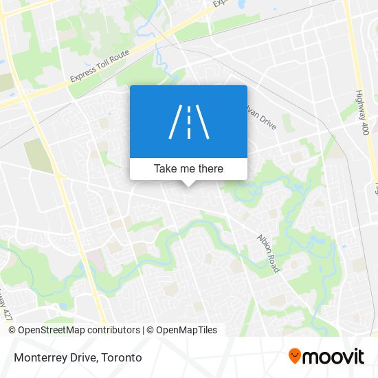 Monterrey Drive map