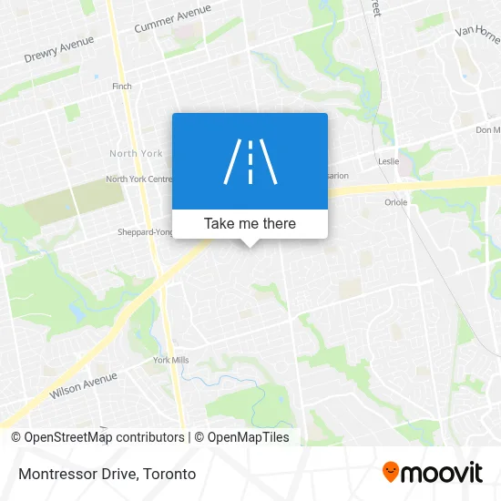 Montressor Drive map