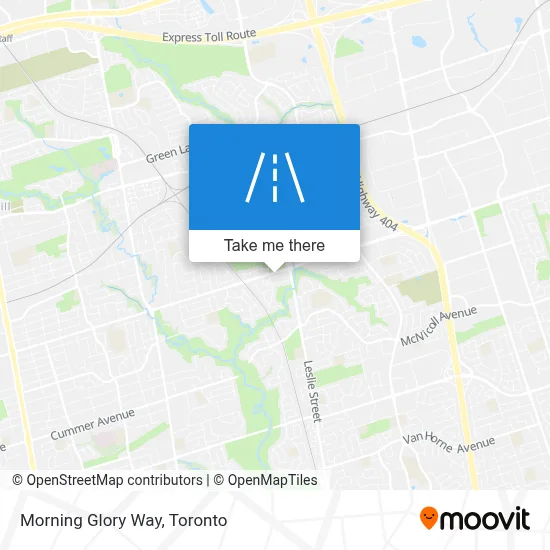 Morning Glory Way map