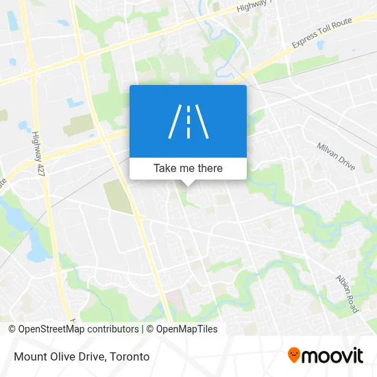 Mount Olive Drive map