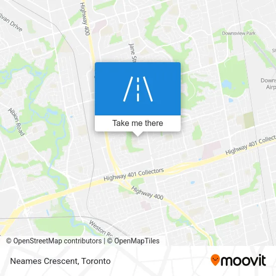 Neames Crescent map
