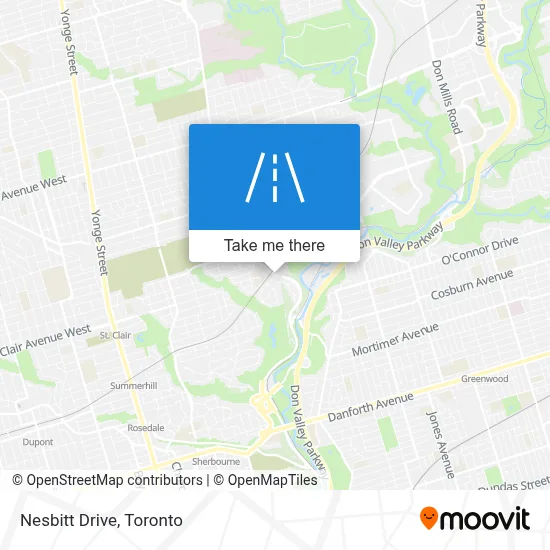 Nesbitt Drive map