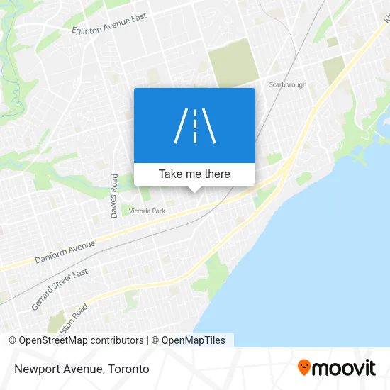 Newport Avenue map