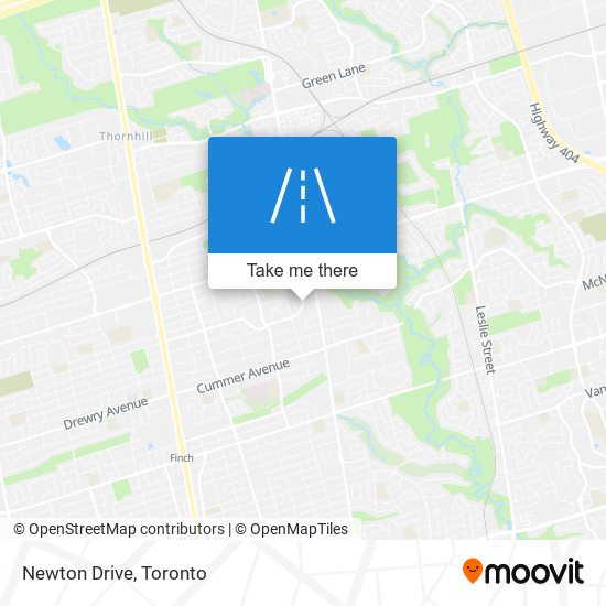 Newton Drive map