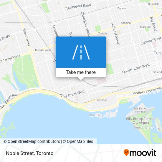 Noble Street map