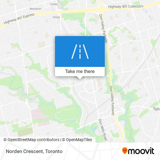 Norden Crescent map