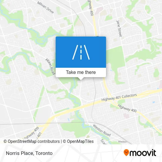 Norris Place map