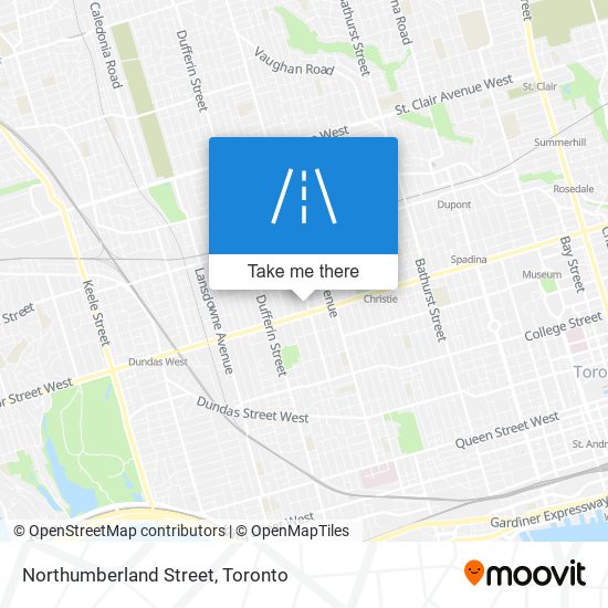 Northumberland Street map