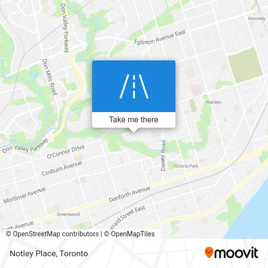 Notley Place map