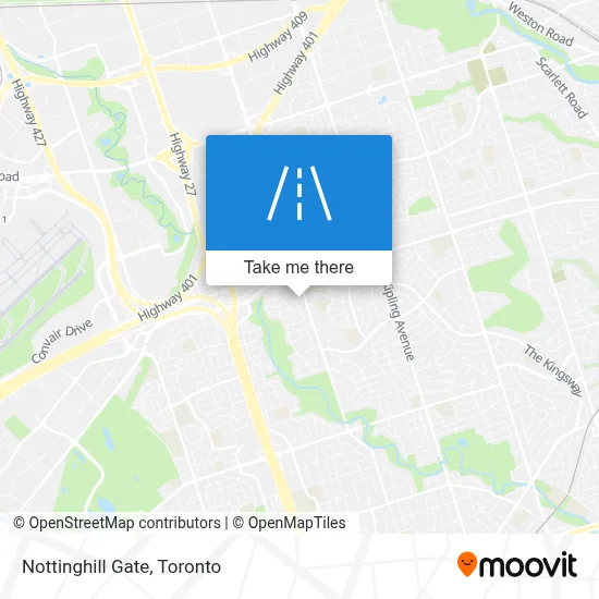 Nottinghill Gate map