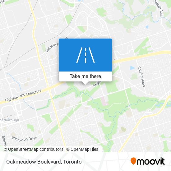 Oakmeadow Boulevard map