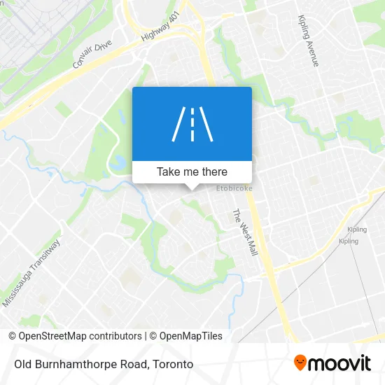 Old Burnhamthorpe Road map