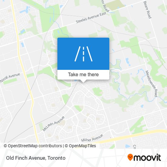 Old Finch Avenue map