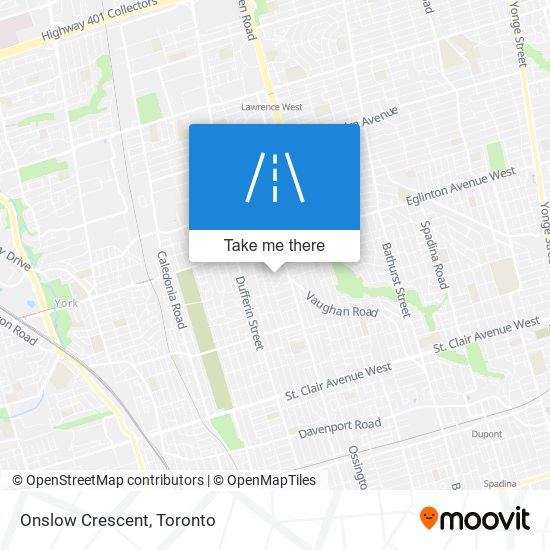 Onslow Crescent map