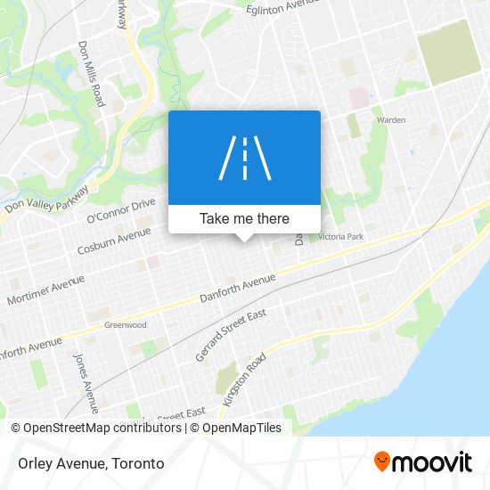 Orley Avenue map