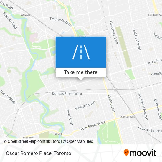 Oscar Romero Place map