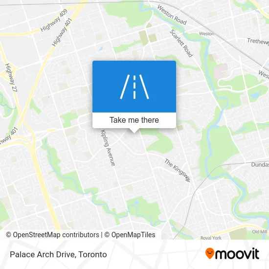 Palace Arch Drive map