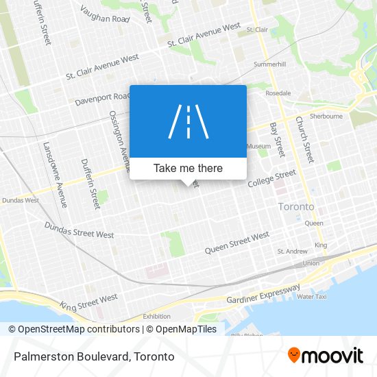 Palmerston Boulevard map