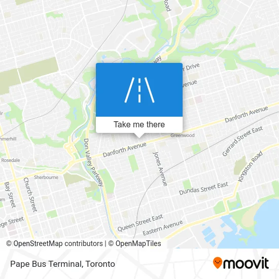 Pape Bus Terminal map