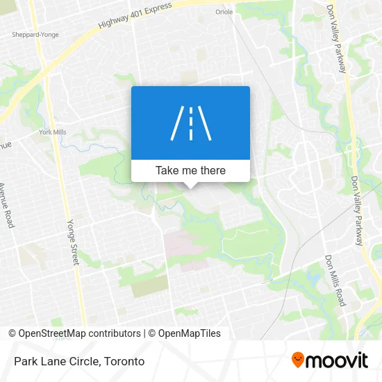 Park Lane Circle map
