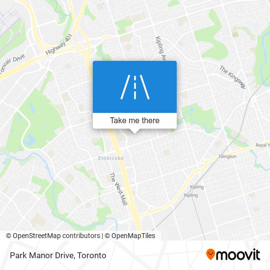 Park Manor Drive map