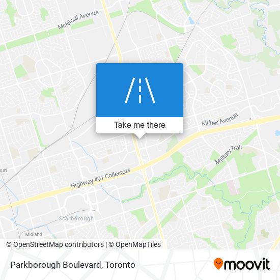 Parkborough Boulevard map